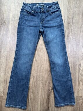 Wrangler Bootcut Jeans Medium Wash Denim Sz 9 Stretch